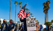Protesters March in Solidarity to Reopen Small Businesses in Long Beach