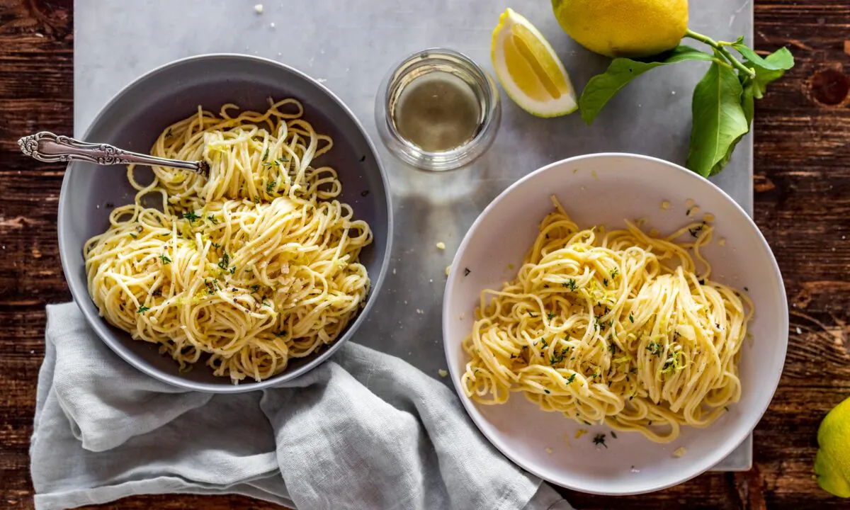 This pasta is as bright as a sunny winter morning, thanks to the juice and zest of a whole lemon. (Giulia Scarpaleggia)