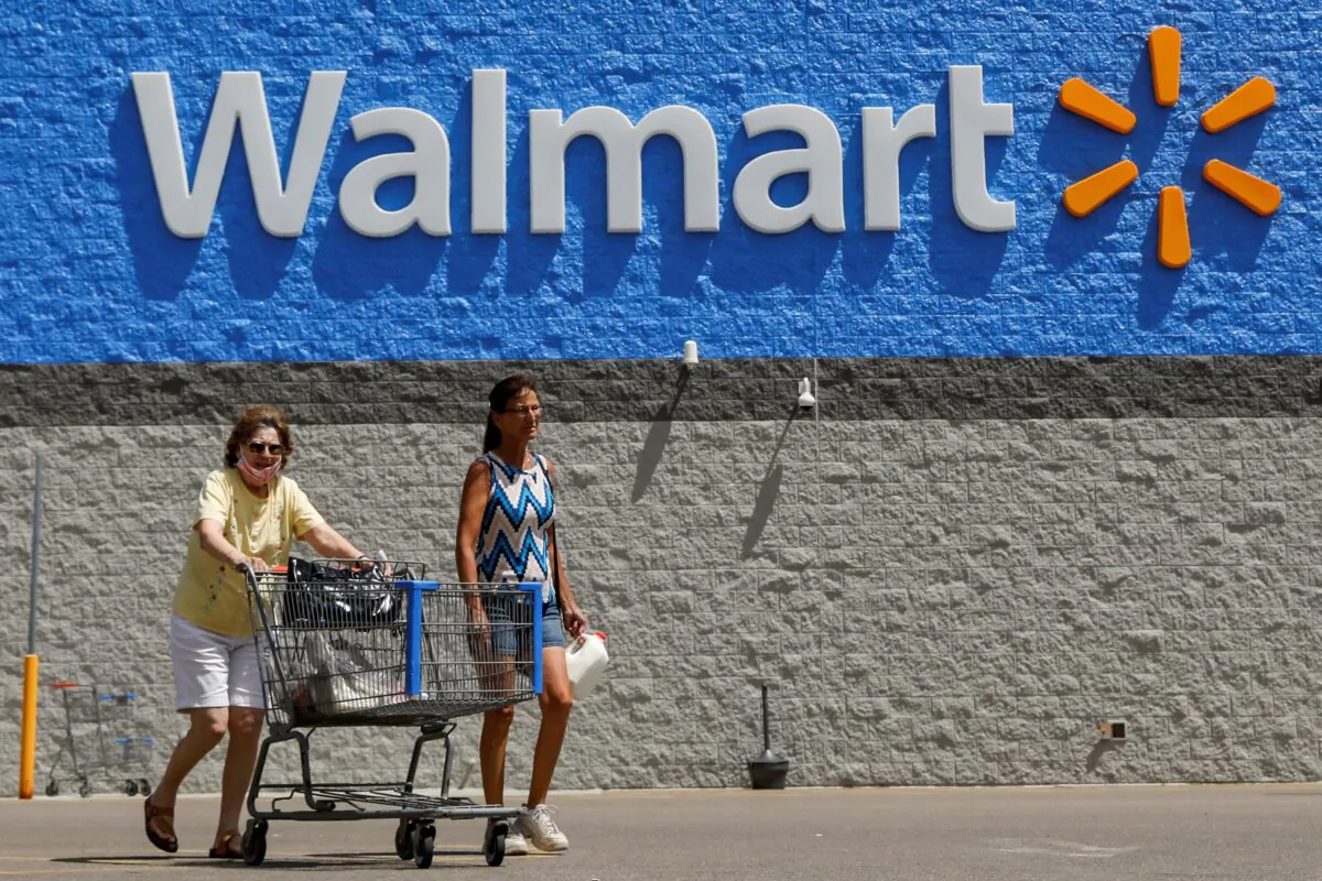 A Walmart store in Bradford, Pa., on July 20, 2020. (Brendan McDermid/Reuters)