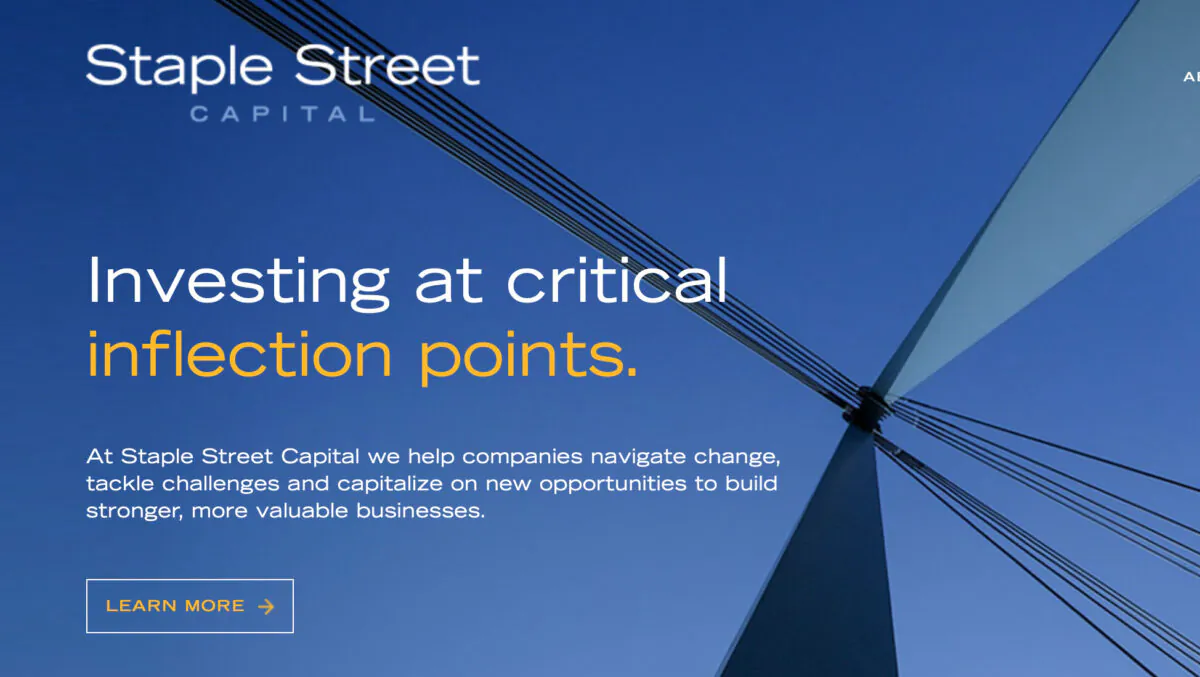 Staple Street Capital website (Screenshot/The Epoch Times)