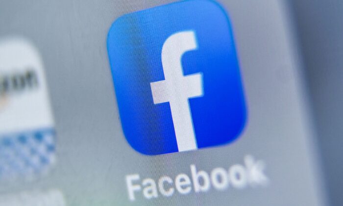 The Facebook logo displayed on a tablet in Lille, France, on Aug. 28, 2019. (Denis Charlet/AFP via Getty Images)