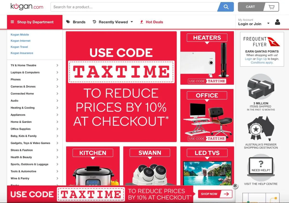 Kogan Tax Time Promotion (ACCC)