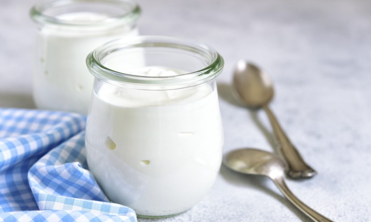 All you need for homemade yogurt is milk, a pot, and a spoonful of plain, unsweetened yogurt. (Liliya Kandrashevich/Shutterstock)