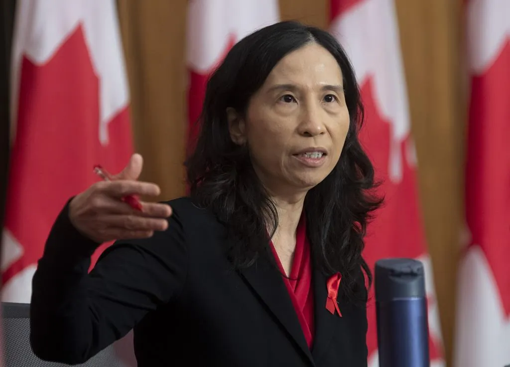 Chief Public Health Officer Theresa Tam responds to a question during a news conference on December 1, 2020 in Ottawa. (The Canadian Press/Adrian Wyld)