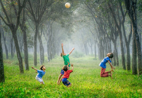 boys playing ball