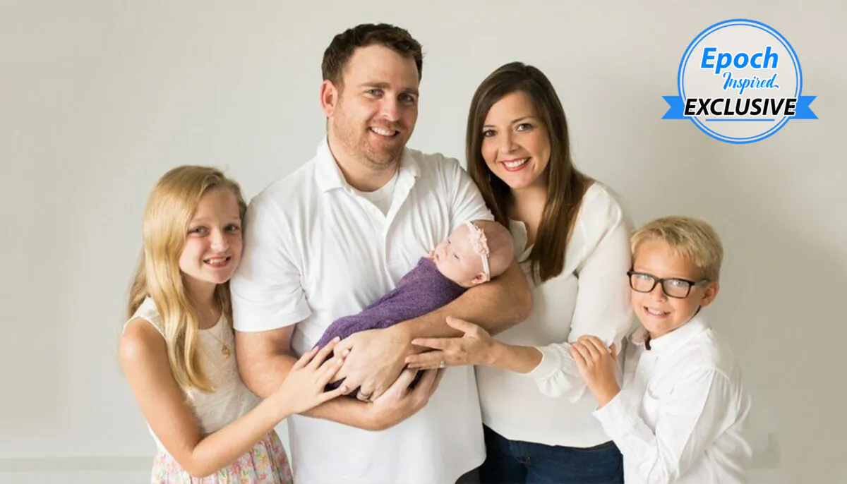 Brent and Dana Bythewood with baby Emily, daughter Savannah, and son Ryan. (Courtesy of Ryan Wilson Photography via Dana and Brent Bythewood)