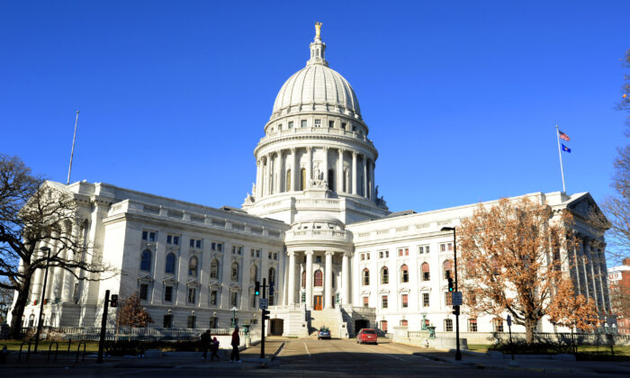 The Wisconsin State Capitol building in Madison, Wis., on Dec. 24, 2011. (Karen Bleier/AFP via Getty Images)