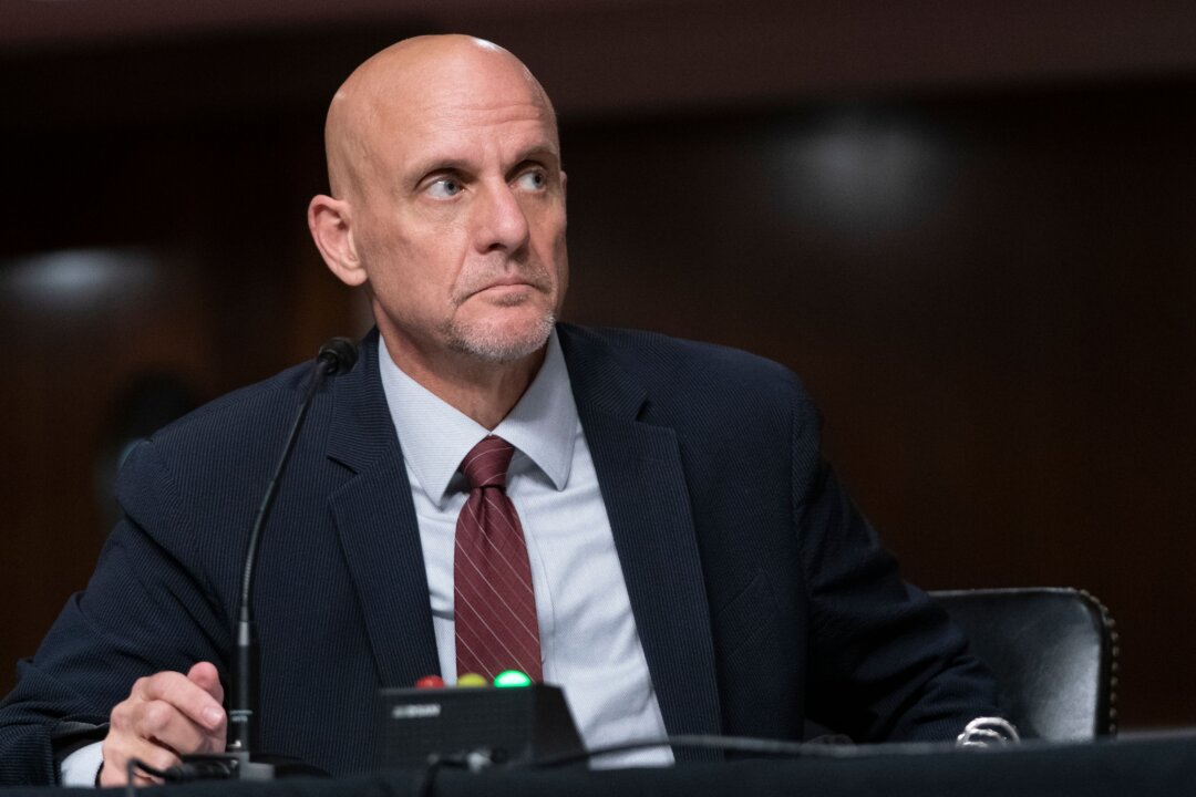 Dr. Stephen Hahn, commissioner of the Food and Drug Administration, speaks during a hearing in Washington on Sept. 23, 2020. (Alex Edelman/Pool/AFP via Getty Images)