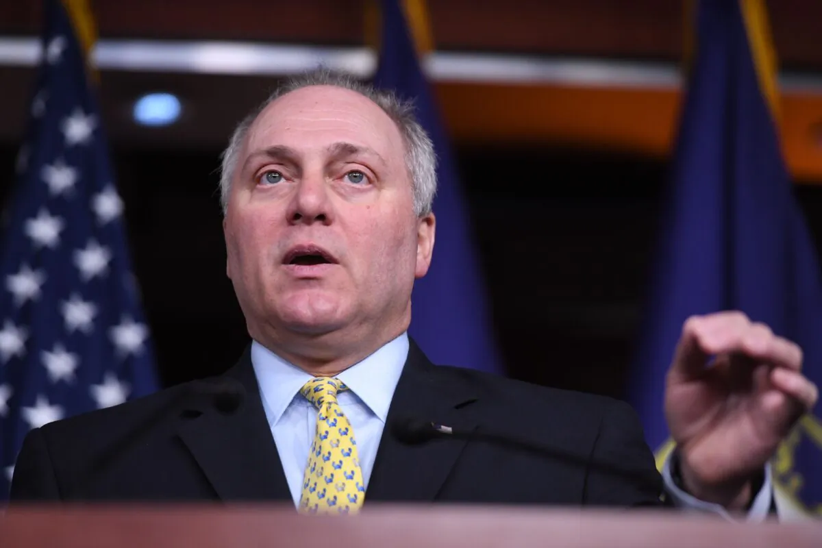 House Minority Whip Steve Scalise (R-La.) speaks during a press conference in Washington on Dec. 10, 2019. (Saul Loeb/AFP via Getty Images)