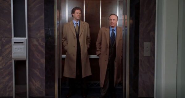 two guys in an elevator