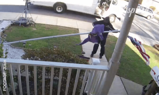 Delivery Man Cleans Up American Broken Flag Pole