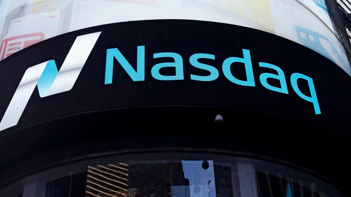A view of the exterior of the Nasdaq market site in the Manhattan borough of New York on Oct. 24, 2016. (Shannon Stapleton/Reuters)