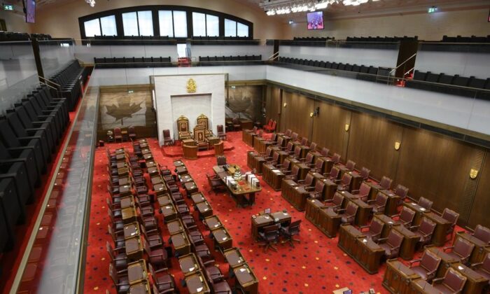 The Senate Chamber on Feb. 18, 2019. (Sean Kilpatrick/The Canadian Press)