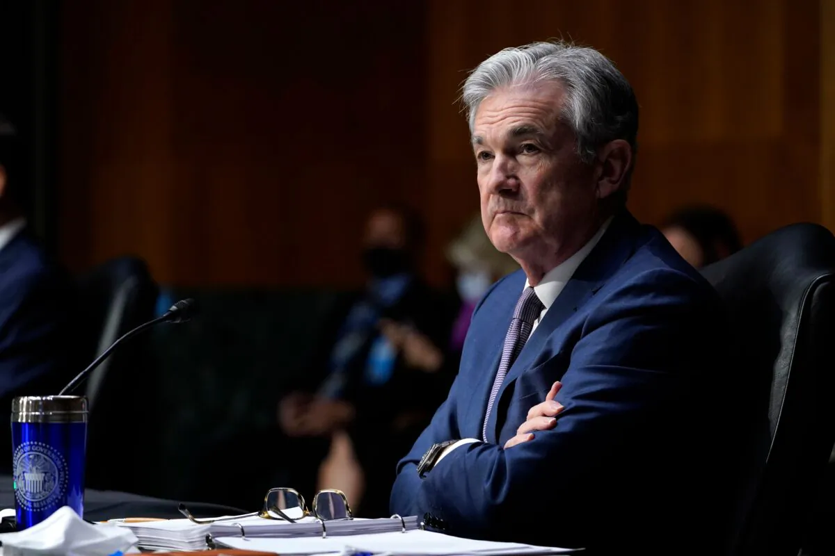 Federal Reserve Chair Jerome Powell listens during a Senate Banking Committee hearing on Capitol Hill in Washington, D.C., on Dec. 1, 2020. (Susan Walsh/Pool/AFP via Getty Images)