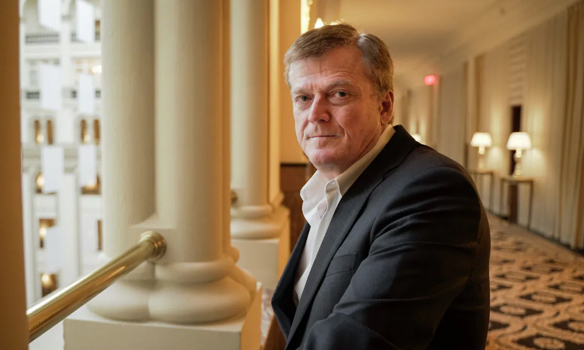 Patrick Byrne on Dec. 15, 2020. (Samira Baoaou/The Epoch Times)
