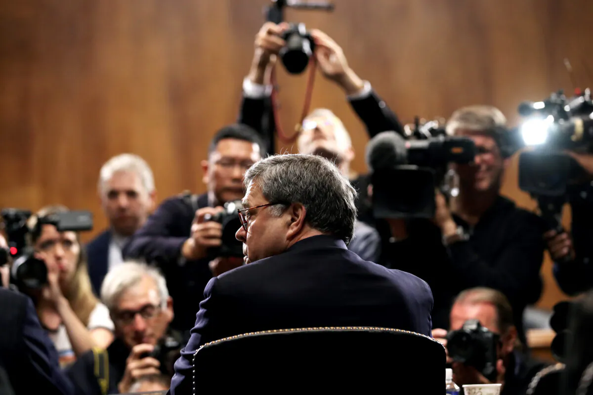 Attorney General William Barr testifies before the Senate Judiciary Committee on May 1, 2019. (Win McNamee/Getty Images)