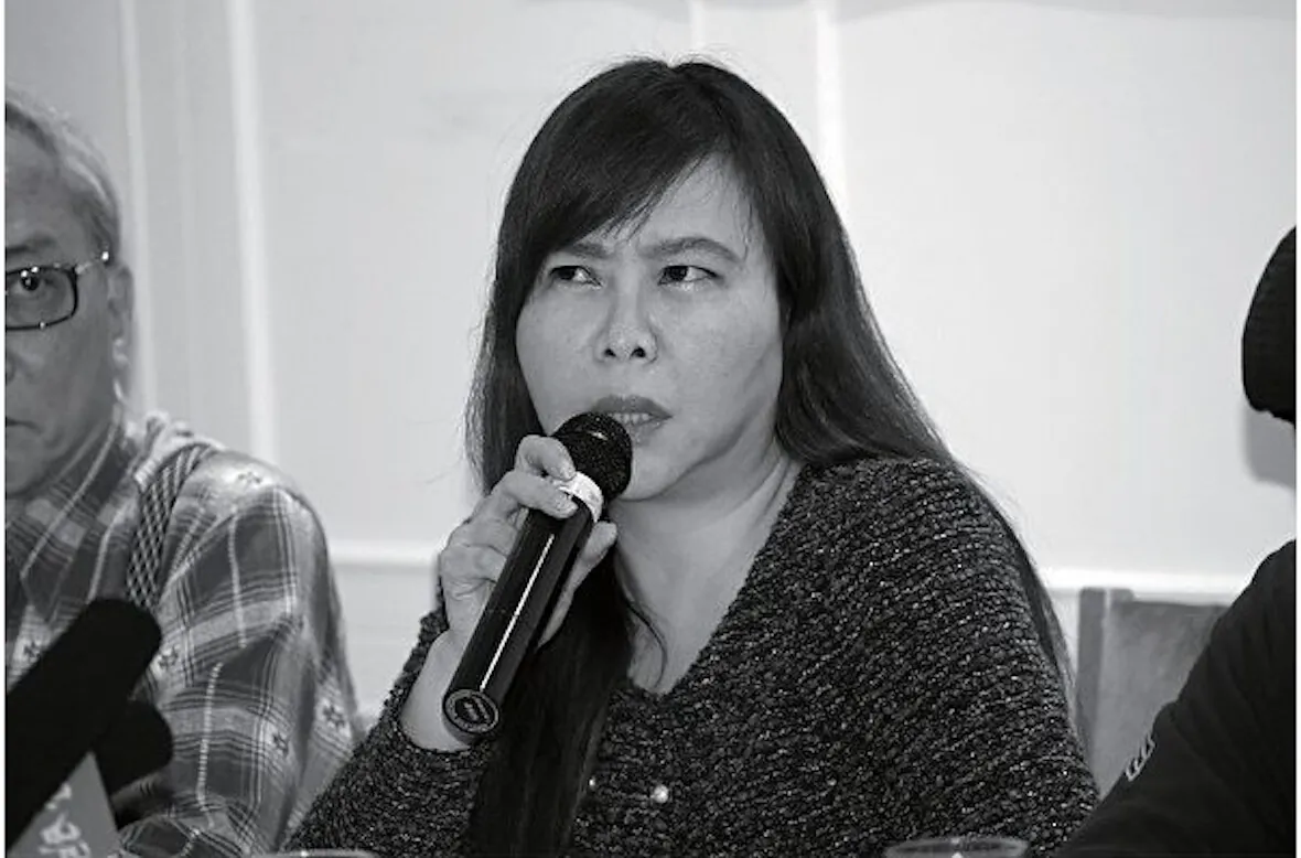 Leticia Lee See-yin, leader of Hong Kong pro-communist organization Justice Alliance. The Epoch Times.