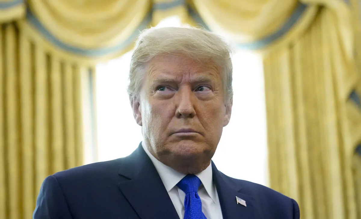 President Donald Trump in the Oval Office of the White House in Washington on Dec. 7, 2020. (Patrick Semansky/AP Photo)