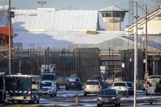 Exterior view of Joyceville Institution after an outbreak of at least 80 inmates with COVID-19 at the Joyceville Institution in Kingston, Ontario, on Dec. 17, 2020. (The Canadian Press/Lars Hagberg)