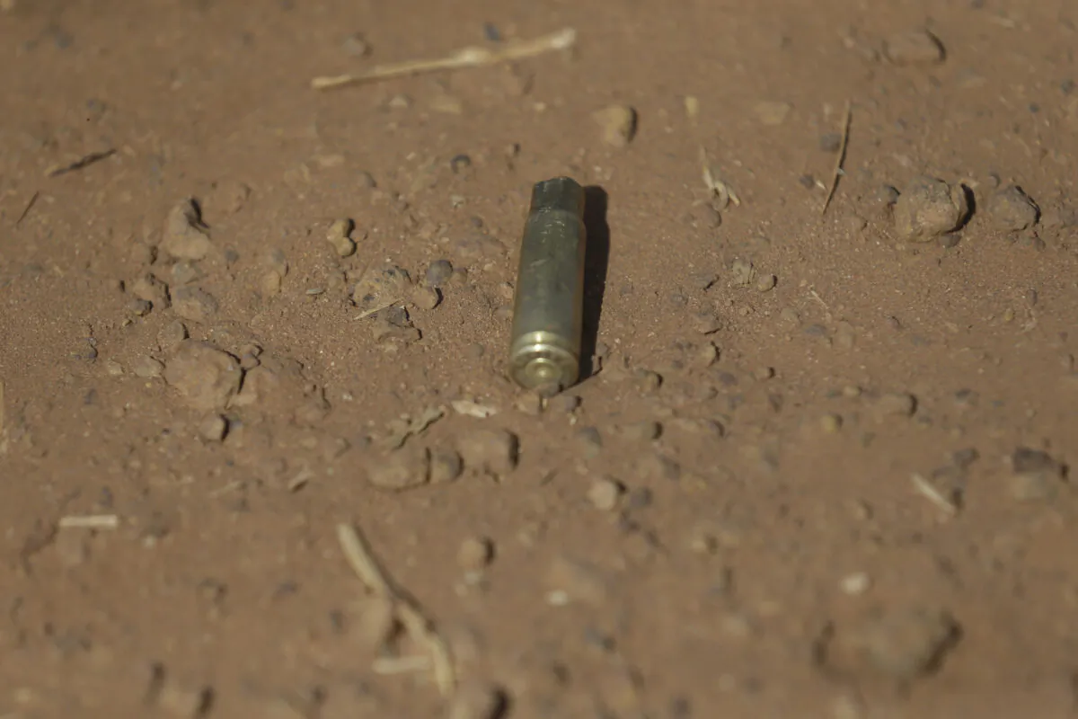 A bullet shell is seen outside of the Government Science Secondary School in Kankara, Nigeria, on Dec. 16, 2020. (Sunday Alamba/AP Photo)