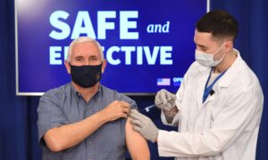 Vice President Pence Receives COVID-19 Vaccination
