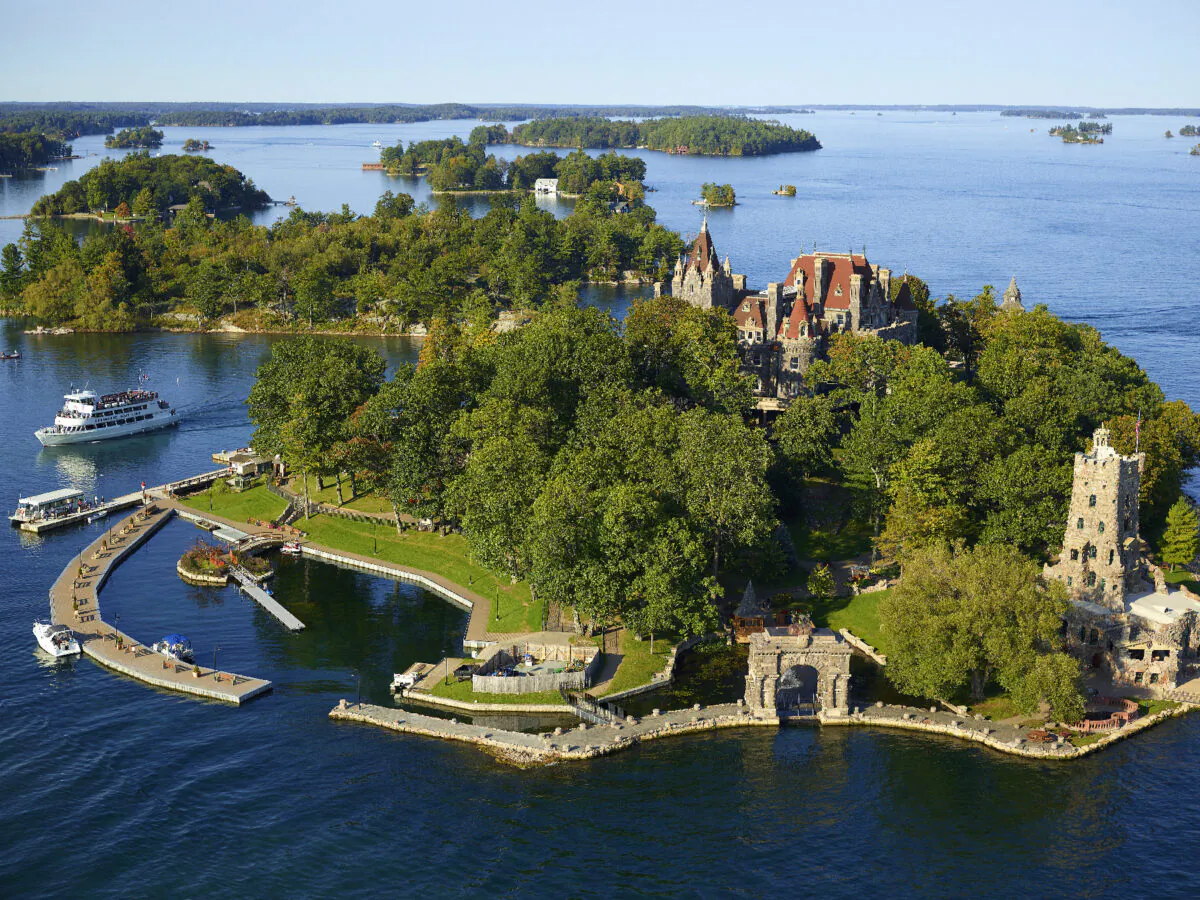 Boldt Castle, once the home of George Boldt, now attracts visitors to the Thousand Islands region of upstate New York. (Courtesy of the Harbor Hotel Collection)
