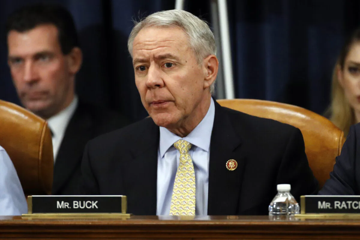 Rep. Ken Buck (R-Colo.) speaks in Washington on Dec. 13, 2019. (Patrick Semansky/Pool/Getty Images)