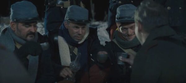 soldiers toast the season