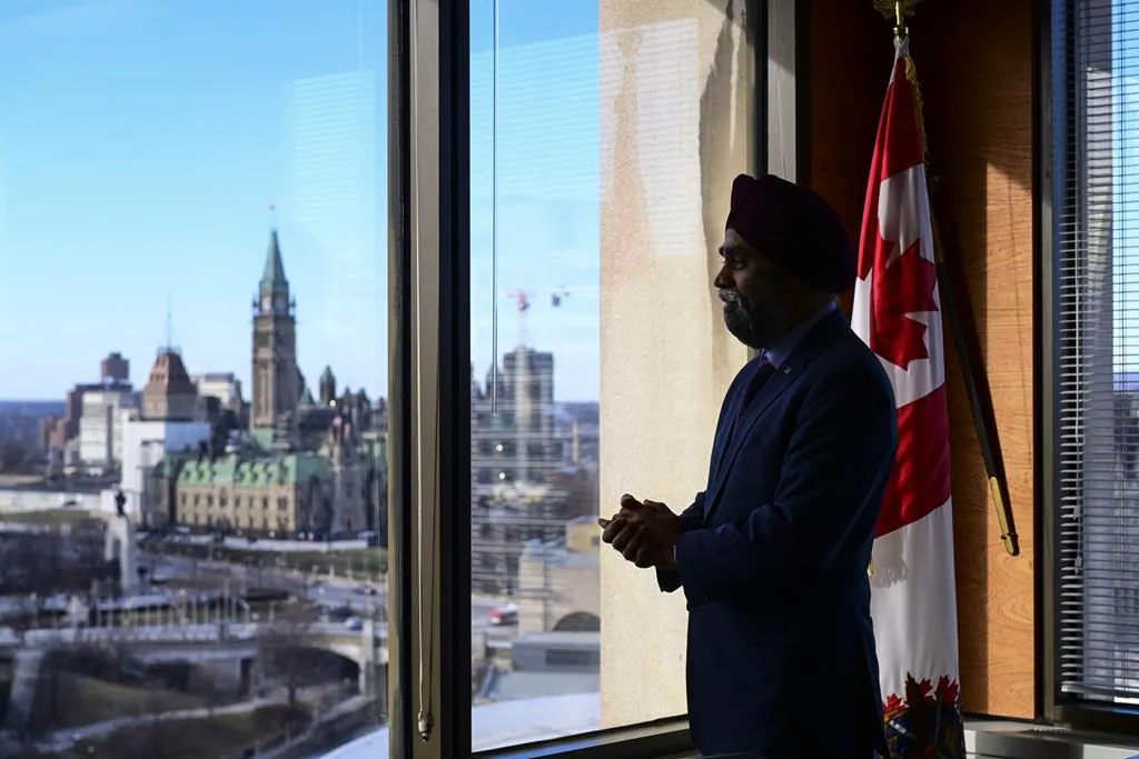 Minister of National Defence Harjit Sajjan at National Defence Headquarters in Ottawa on Dec. 17, 2020. (The Canadian Press/Sean Kilpatrick)