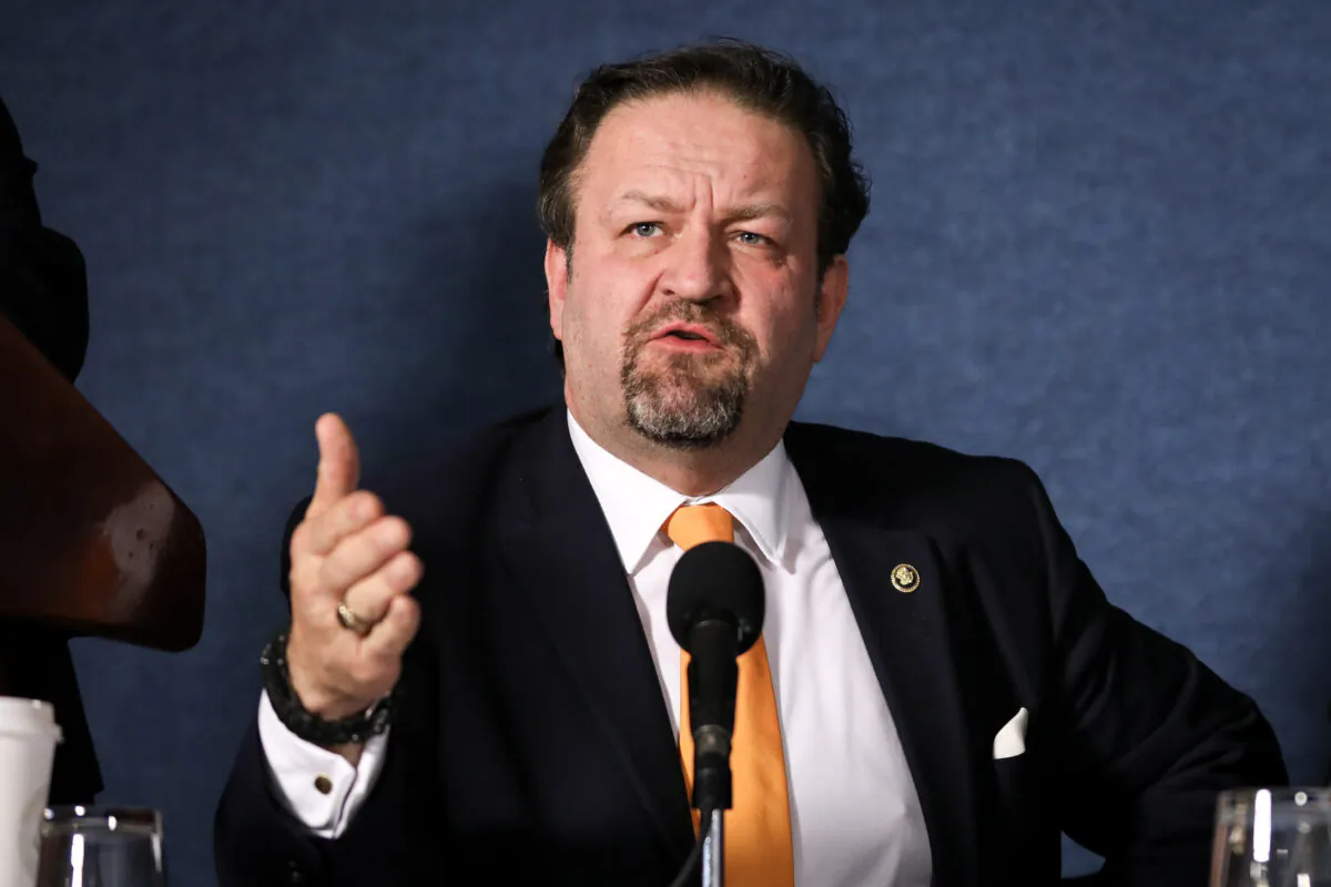 Sebastian Gorka of the Salem Radio Network speaks at the “Talk Media Forum on U.S.-China Relations" at the National Press Club in Washington Dec. 10, 2019. (Samira Bouaou/The Epoch Times)