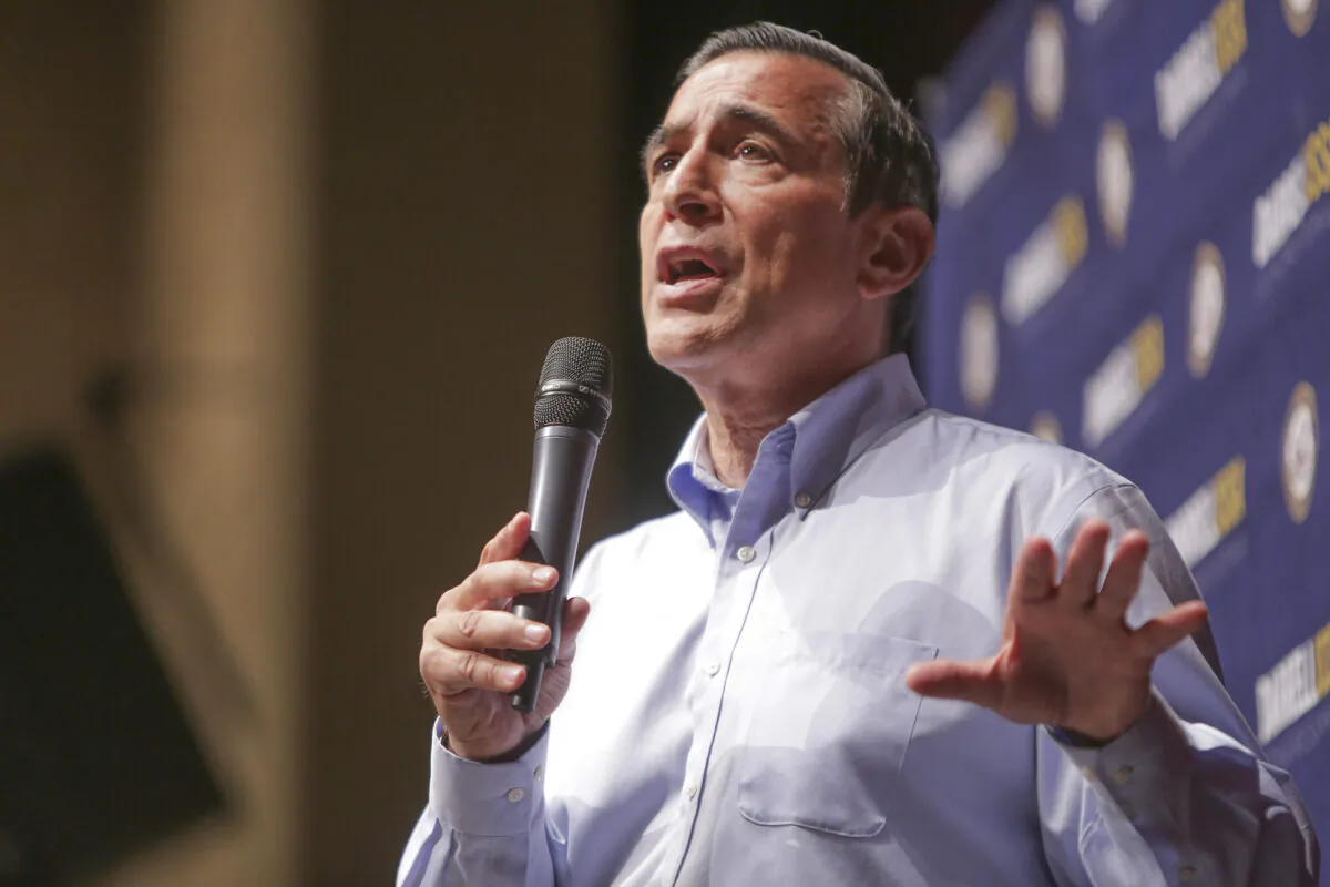 Rep. Darrell Issa (R-Calif.) speaks in San Juan Capistrano, Calif., in a June 3, 2017, file photograph. (Bill Wechter/AFP via Getty Images)