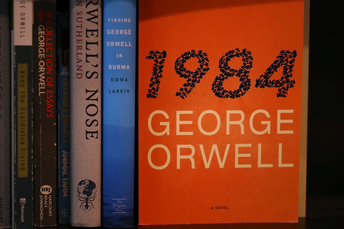 A copy of George Orwell's novel '1984' is displayed at The Last Bookstore in Los Angeles, on Jan. 25, 2017. (Illustration by Justin Sullivan/Getty Images)