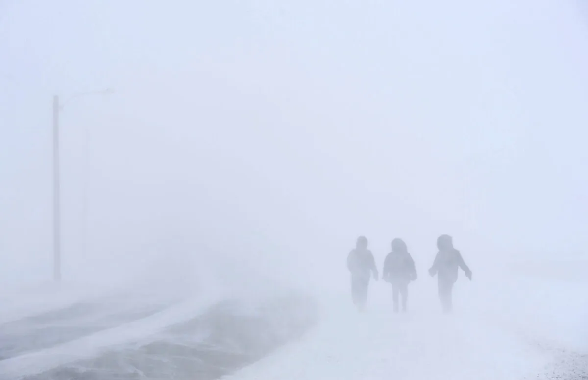A winter storm hits Iqaluit, Nunavut on March 7, 2019. (THE CANADIAN PRESS/Sean Kilpatrick)