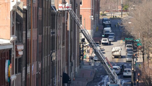 Firefighters inspect buildings in Nashville
