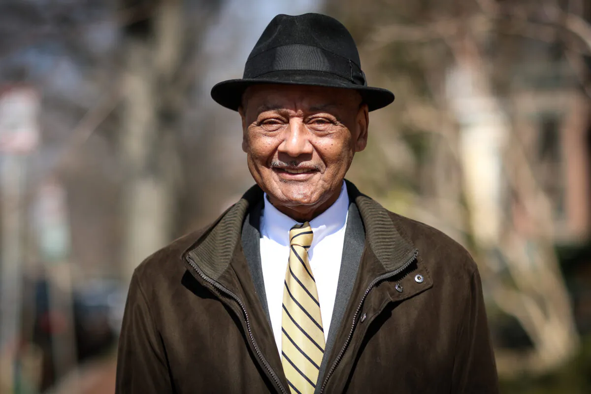 Bob Woodson, the founder and president of the Woodson Center, in Washington, on Feb. 18, 2020. (Samira Bouaou/Epoch Times)