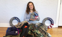 Staff Sergeant Hand-Crafts Patriotic Wreaths From Military Uniforms for Veterans and Families