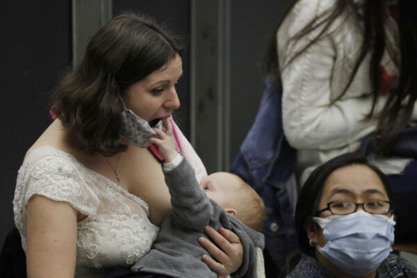 mother breasts feed