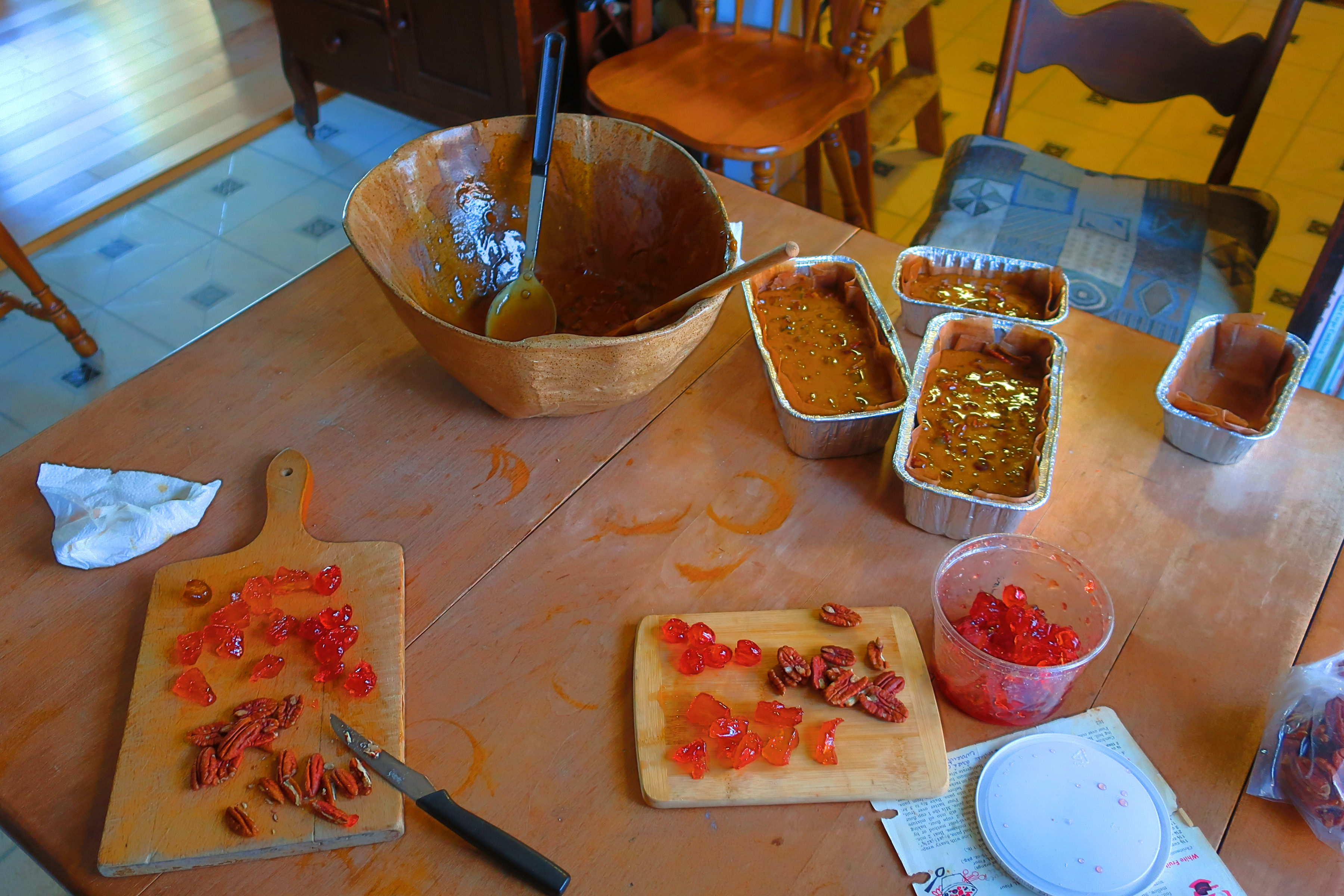making fruitcakes