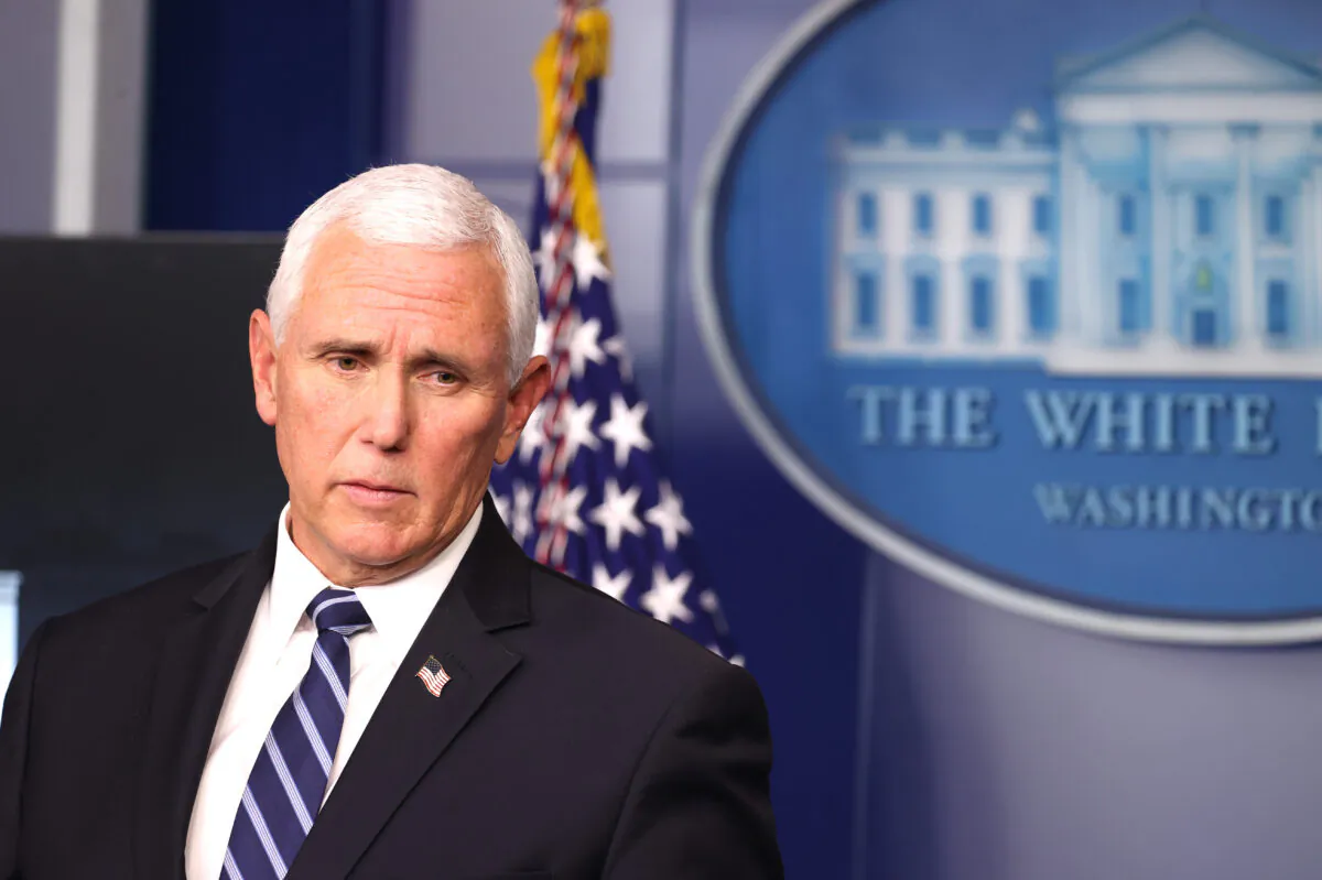 Vice President Mike Pence speaks in Washington on Nov. 19, 2020. (Tasos Katopodis/Getty Images)
