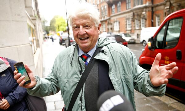 Stanley Johnson, father of Britain's Prime Minister Boris Johnson