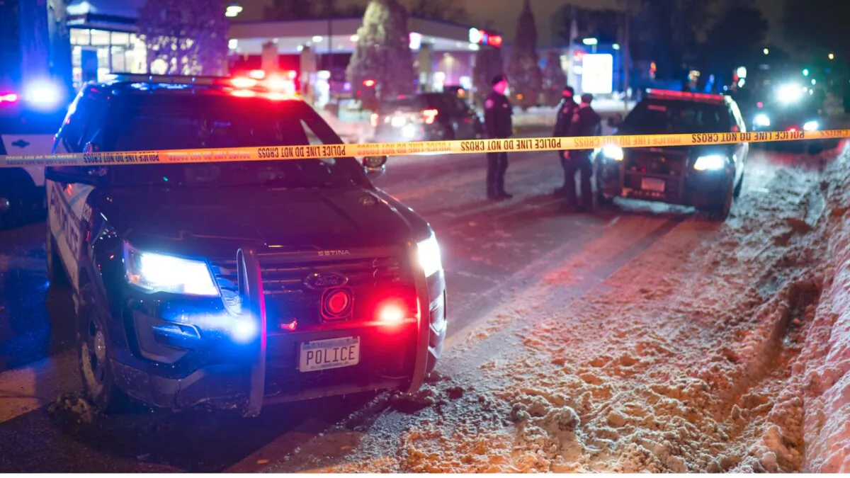 The scene at 36th St. and Cedar Ave. S. after a man was shot and killed by Minneapolis Police on Dec. 30, 2020. (Jeff Wheeler/Star Tribune via AP)