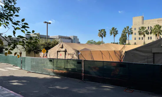 University of California–Irvine Medical Center Erects Mobile Field Hospitals