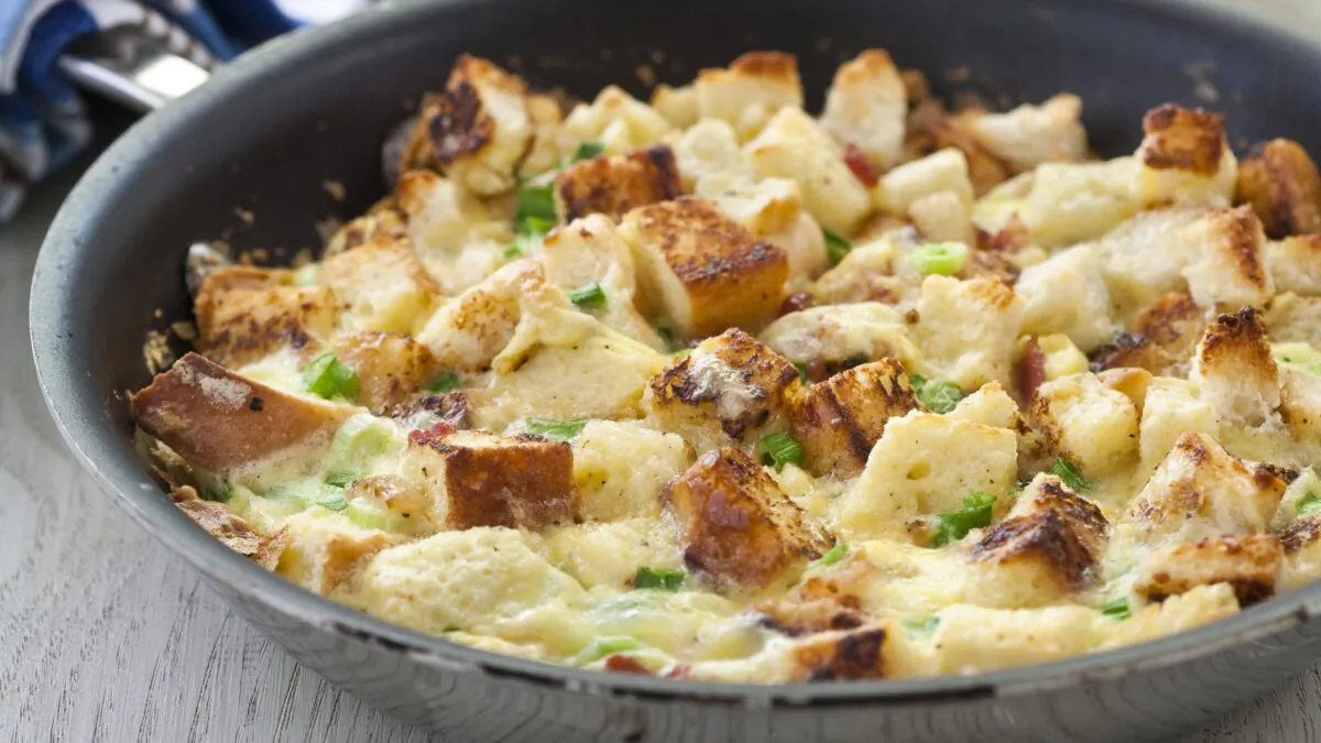 Bacon, cheese, and scallions add flavor and texture to this easy casserole. (Keller + Keller/TNS)