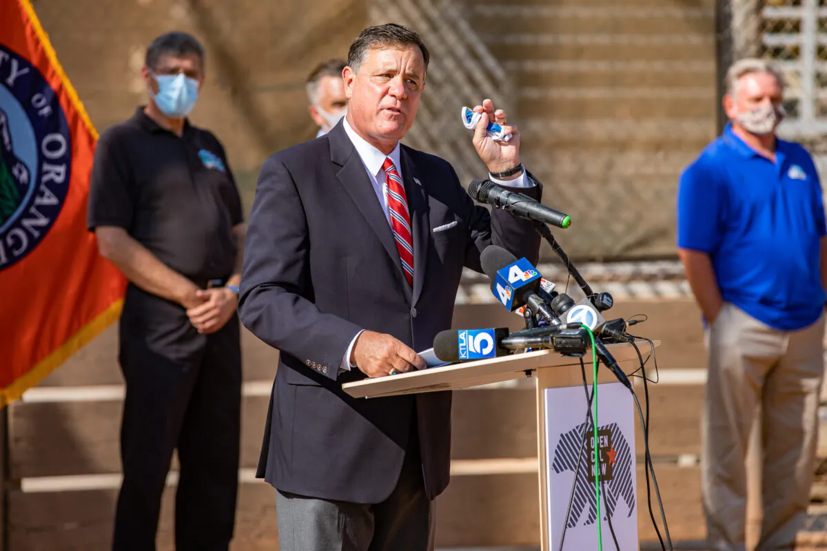 Orange County Supervisor Don Wagner is pictured on Oct. 19, 2020. (John Fredricks/The Epoch Times)