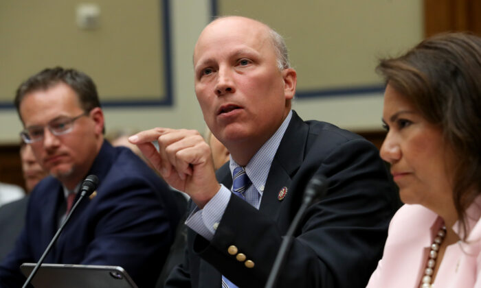 Rep. Chip Roy (R-Texas) testifies before a House Oversight and Reform Committee hearing in Washington on July 12, 2019. (Win McNamee/Getty Images)