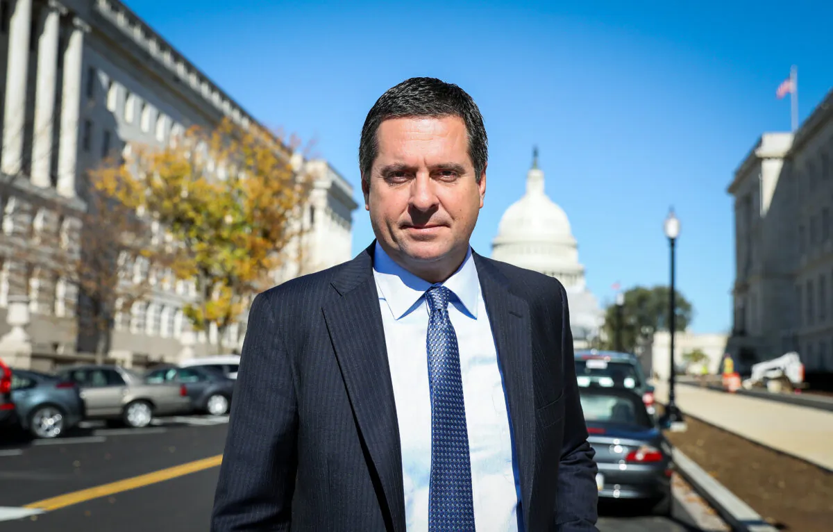 Rep. Devin Nunes (R-Calif.) on Capitol Hill in Washington on Oct. 28, 2019. (Samira Bouaou/The Epoch Times)