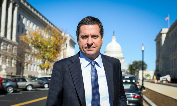 Rep. Devin Nunes (R-Calif.) on Capitol Hill in Washington on Oct. 28, 2019. (Samira Bouaou/The Epoch Times