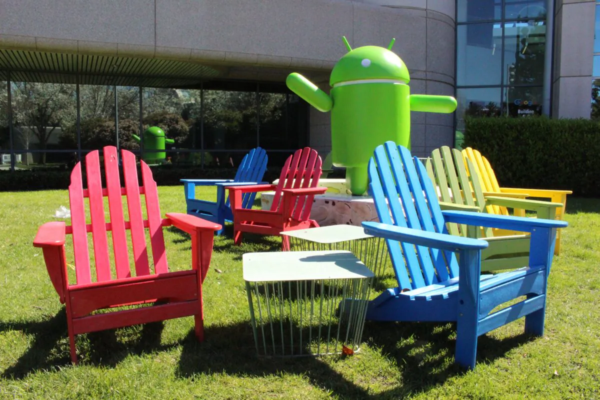 Googleplex in the Silicon Valley city of Mountain View, CA on March 12, 2020. (GLENN CHAPMAN/AFP via Getty Images)