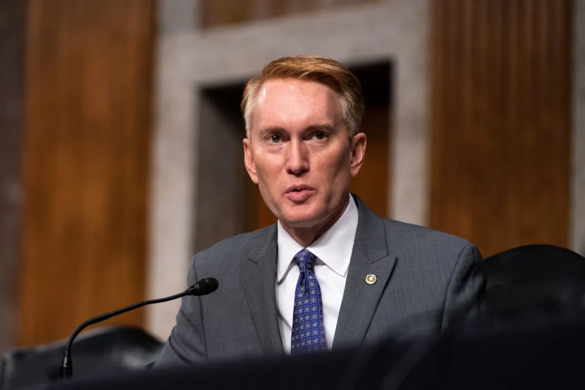 Sen. James Lankford (R-Okla.) speaks in Washington on Sept. 16, 2020. (Anna Moneymaker/Pool/AFP via Getty Images)
