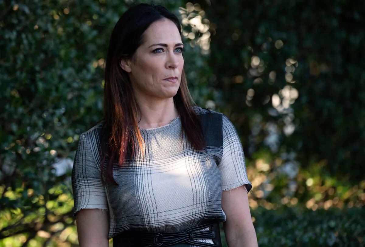 Stephanie Grisham, press secretary for First Lady Melania Trump, attends the Congressional Picnic on the South Lawn of the White House in Washington on June 21, 2019. (Saul Loeb/AFP via Getty Images)